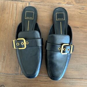 Dolce Vita Black Santel Mules